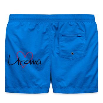 Uroma Herz Liebe werdende Oma Geschenk - Badeshorts - Cobalt blue - Hinten
