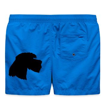 Riesenschnauzer 3, Schnauzer Hund - Badeshorts - Cobalt blue - Hinten