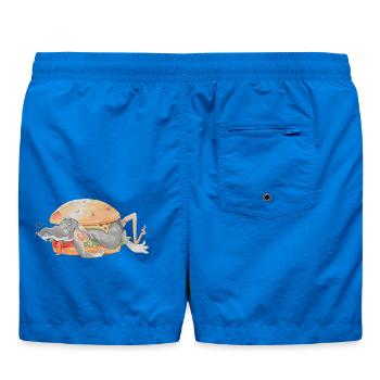 Ratfoodz 'Je peux Haz Ratzburger (Backprint) @ Ratz - Short de bain - cobalt blue - Dos
