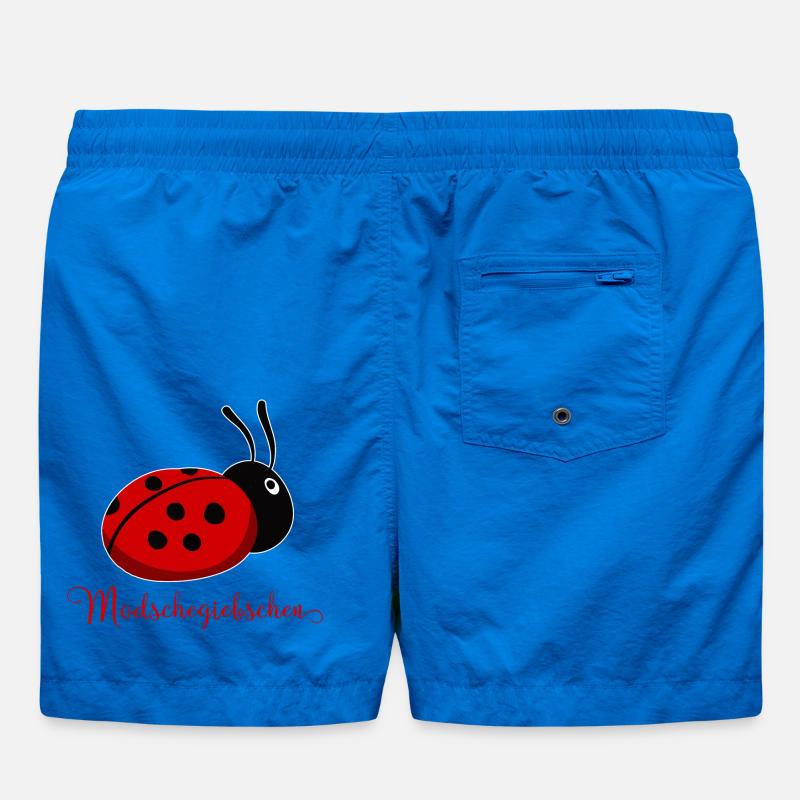 Modschegiebchen Ladybug Saxon Gift Idea - Swim Trunks - cobalt blue