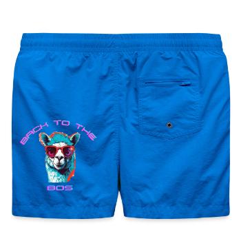 Lama décontracté avec lunettes de soleil design rétro - Short de bain - cobalt blue - Dos