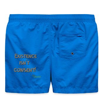 L’existence n’est pas un consentement - GoVegan - Short de bain - cobalt blue - Dos
