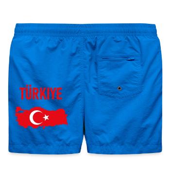 TÜRKEI TÜRKIYE TÜRKISCHE Europa Sport Fan - Badeshorts - Cobalt blue - Hinten