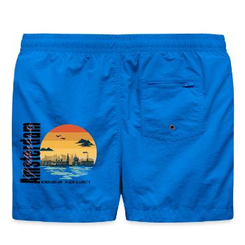 Pays-Bas Vintage Skyline avec Sunset - Short de bain - cobalt blue - Dos