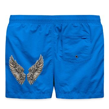 Silberne Engelsflügel - Badeshorts - Cobalt blue - Hinten