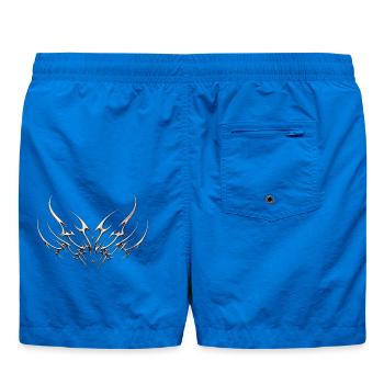 Metallische Tribalflügel Symmetrie - Badeshorts - Cobalt blue - Hinten