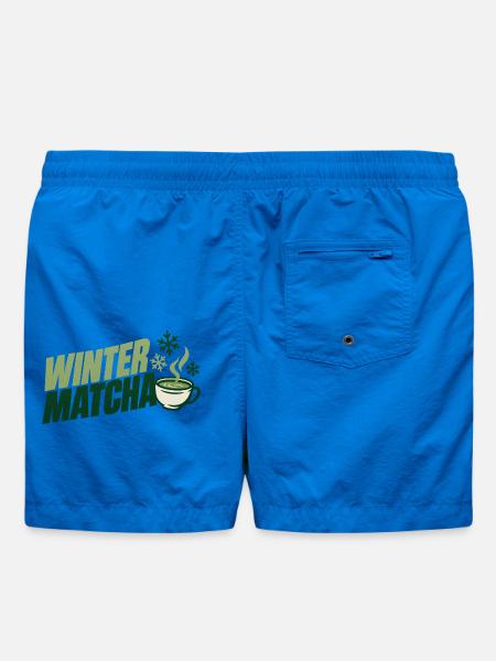 Grüne Winter Matcha Tasse - Badeshorts - Cobalt blue