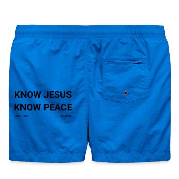 Sachez que Jésus, connaissez la paix - Short de bain - cobalt blue - Dos