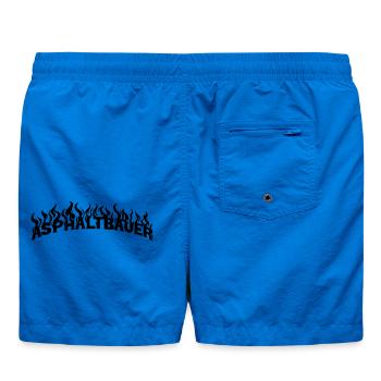 Asphalt Builder - Swim Trunks - cobalt blue - Back