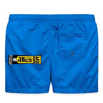 Alles wird gut Experten Kleber retro Psychologie  - Badeshorts - Cobalt blue - Hinten