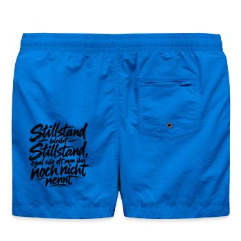 Stillstand bleibt Stillstand - Badeshorts - Cobalt blue - Hinten