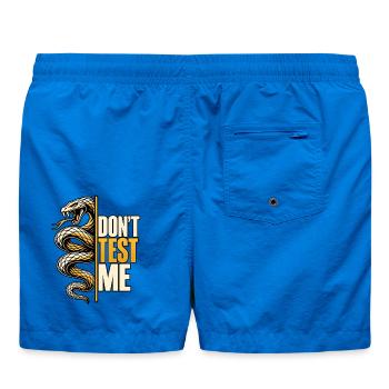Don't Test Me – Schlangen Statement - Badeshorts - Cobalt blue - Hinten