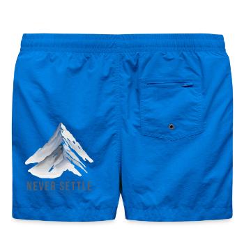Niemals zufrieden sein - Badeshorts - Cobalt blue - Hinten