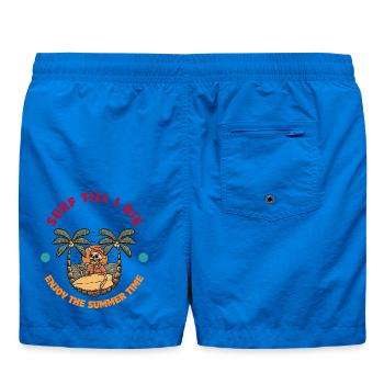La vie à la plage avec des crânes et des planches de surf - Short de bain - cobalt blue - Dos