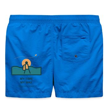 Meine Zeit Mein Weg - Badeshorts - Cobalt blue - Hinten