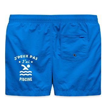 Design Piscine Humoristique Homme - Short de bain - cobalt blue - Dos