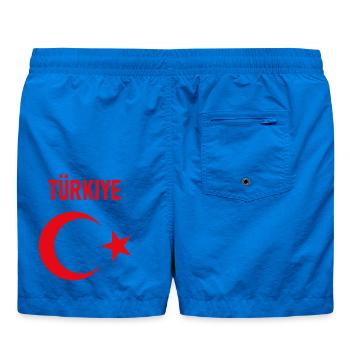 TÜRKEI TÜRKIYE TÜRKISCHE Europa Sport Fan - Badeshorts - Cobalt blue - Hinten