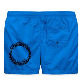 Trucker Fire Ring Detailed - Color Changeable - Swim Trunks - cobalt blue - Back
