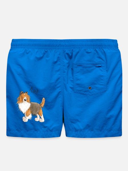 Sheltie Play - Shetland Sheepdog - Shelties - Hund - Badeshorts - Cobalt blue