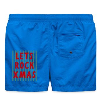 Lets Rock Xmas Weihnachten Weihnachtsfeier - Badeshorts - Cobalt blue - Hinten