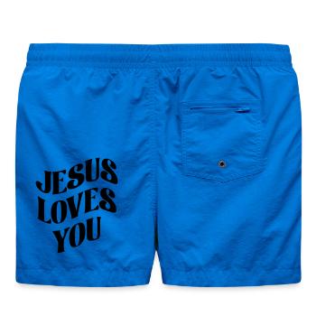 Jésus t’aime - Short de bain - cobalt blue - Dos