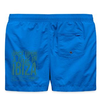 Once Upon a Time in Ibiza – Retro Travel Vibes - Badeshorts - Cobalt blue - Hinten