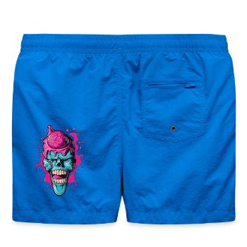Crâne coloré avec motif acrylique - Short de bain - cobalt blue - Dos
