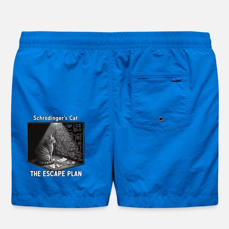 Le chat de Schrödinger avec un plan d'évasion Short de bain