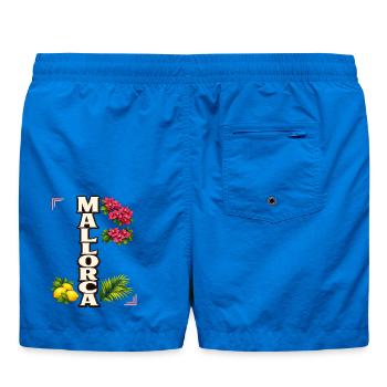 Mallorca Blumen & Zitronen mediterraner Urlaub - Badeshorts - Cobalt blue - Hinten