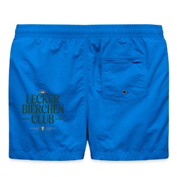 Lecker Bierchen Club Bier Spruch JGA Malle Bier - Badeshorts - Cobalt blue - Hinten