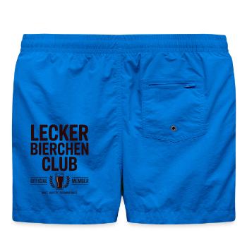 Lecker Bierchen Club Bier Spruch JGA Malle Bier - Badeshorts - Cobalt blue - Hinten