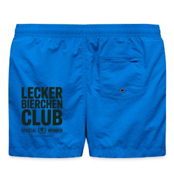 Lecker Bierchen Club Bier Spruch JGA Malle Bier - Badeshorts - Cobalt blue - Hinten