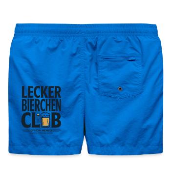 Lecker Bierchen Club Bier Spruch JGA Malle Bier - Badeshorts - Cobalt blue - Hinten
