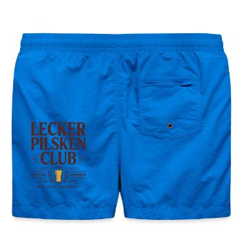 Bier Lecker Pilsken Club Ruhrpott Pils Bierchen - Badeshorts - Cobalt blue - Hinten