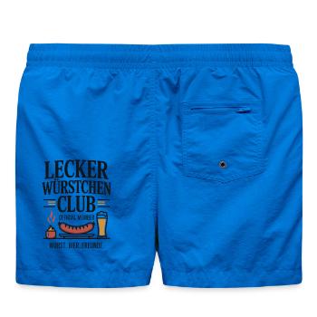 Würstchen Club Bratwurst Grillen JGA Grillmeister - Badeshorts - Cobalt blue - Hinten
