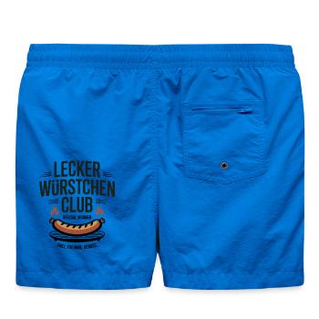 Würstchen Club Bratwurst Grillen JGA Grillmeister - Badeshorts - Cobalt blue - Hinten