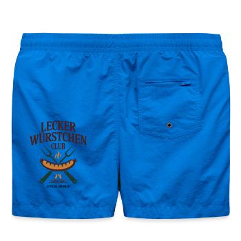 Würstchen Club Bratwurst Grillen JGA Grillmeister - Badeshorts - Cobalt blue - Hinten