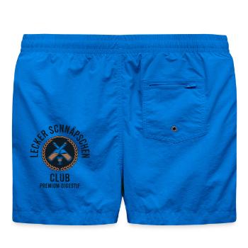 Lecker Schnäpschen Club Kneipe Saufen JGA Schnaps - Badeshorts - Cobalt blue - Hinten