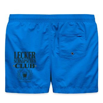 Lecker Schnäpschen Club Kneipe Saufen JGA Schnaps - Badeshorts - Cobalt blue - Hinten