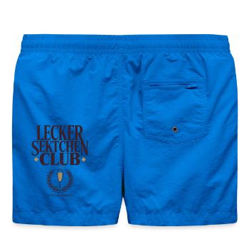 Sekt Lecker Sektchen Club Prosecco JGA Mädelsabend - Badeshorts - Cobalt blue - Hinten