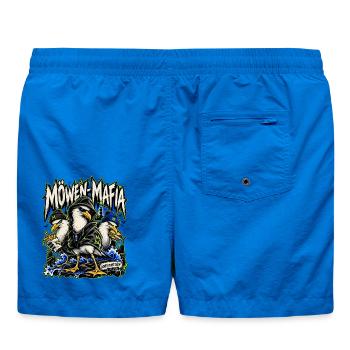 Möwen-Mafia – North Coast Streetwear - Badeshorts - Cobalt blue - Hinten