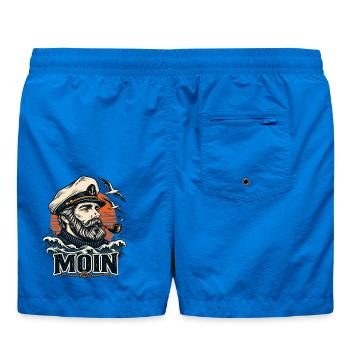 Moin Seemann – Maritimes Küsten Design - Badeshorts - Cobalt blue - Hinten