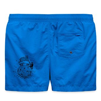 Pianist – Musikalischer Asteroid - Badeshorts - Cobalt blue - Hinten