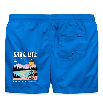Saarland, Schwenker, Echt Saarländisch - Badeshorts - Cobalt blue - Hinten