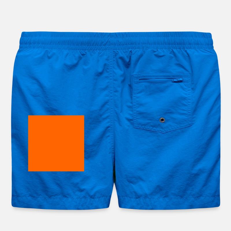 Personalize orange background texture Swim Trunks