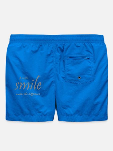 Ein kleines Lächeln macht den Unterschied _ Spruch - Badeshorts - Cobalt blue
