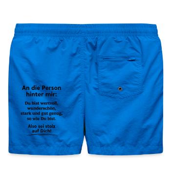 An die Person hinter mir - Badeshorts - Cobalt blue - Hinten