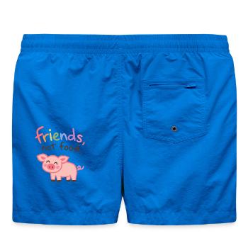 Friends Not Food Cute Pig - Badeshorts - Cobalt blue - Hinten
