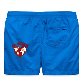 Go Veggie A Kinder Planet - Badeshorts - Cobalt blue - Hinten