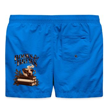 Books & Brews Club - Badeshorts - Cobalt blue - Hinten